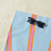 Le Soleil 02 Retro Sun Rosa und Blau Sunshine Strandtuch (Beispiel)