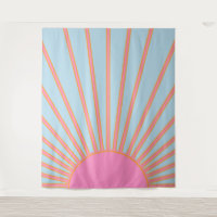 Le Soleil 02 Retro Sun Rosa und Blau Sunshine