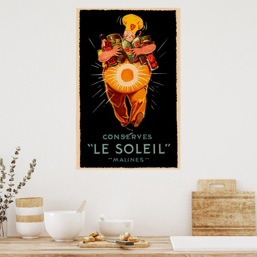 Le Soleil bewahrt Vintage Ad Poster (Küche)