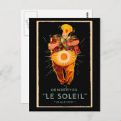 Le Soleil Condient Postkarte (Vorne/Hinten)