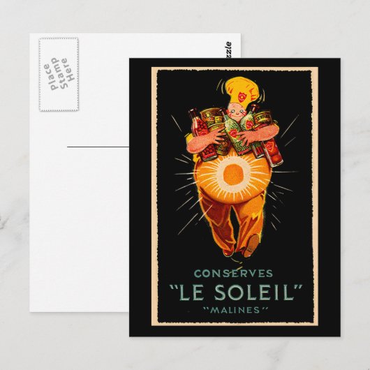 Le Soleil Condient Postkarte (Vorne/Hinten)