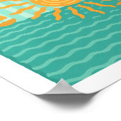 Le Soleil Französische Retro-Sonne Strand Nautical Poster (Ecke)