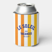 Le Soleil Vacances Côte d'Azur Cabana Streifen Dosenkühler (Kanne Rückseite)