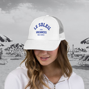 Le Soleil Vacances Französische Riviera Azure Blue Truckerkappe
