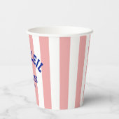 Le Soleil Vacances Französische Riviera Cabana Str Pappbecher (Rückseite)