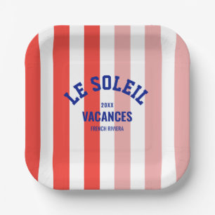 Le Soleil Vacances Französische Riviera Cabana Str Pappteller