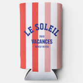 Le Soleil Vacances Französische Riviera Cabana Str Selters Dosenkühler (Vorderseite)