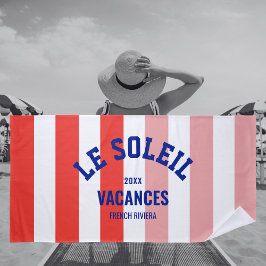 Le Soleil Vacances Französische Riviera Cabana Str Strandtuch