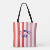 Le Soleil Vacances Französische Riviera Cabana Str Tasche (Rückseite)
