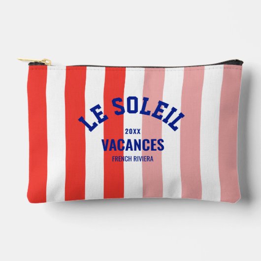 Le Soleil Vacances Französische Riviera Cabana Str Zubehörtasche (Vorderseite)