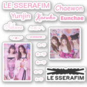 le sserafim Vinyl Sticker (Vorderseite)