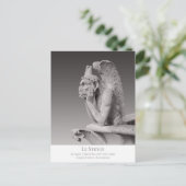 Le Stryge Notre Dame de Paris Sculpture CC1178 Postkarte (Stehend Vorderseite)