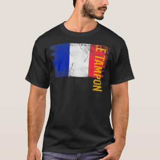 Le Tampon Runion Flag Runionische Männer Frauen Ki T-Shirt
