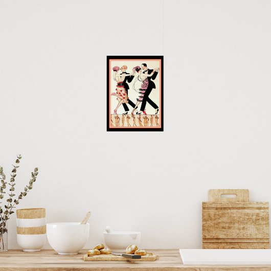 "Le Tango" Barbier Deko Print (Küche)