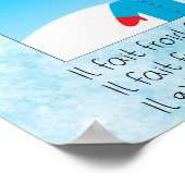 Le temps (Das Wetter) Poster (Ecke)