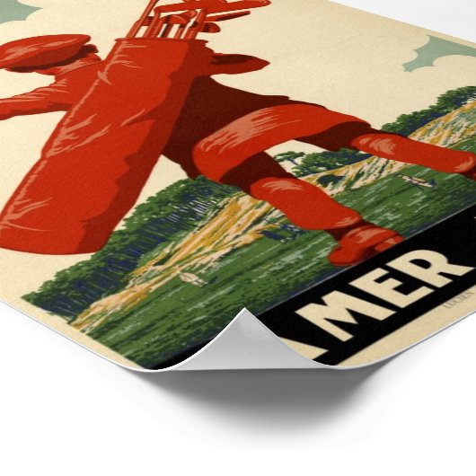 Le Touquet Paris-Plage Poster (Ecke)