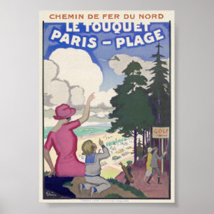 Le Touquet-Paris-Plage Vintage Poster der 20er Jah