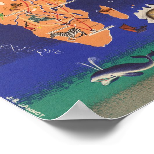 Le Tour du Monde Poster (Ecke)