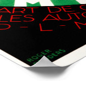 Le Tour Du MONT BLANC Chamonix Alte Schweizer Reis Poster (Ecke)