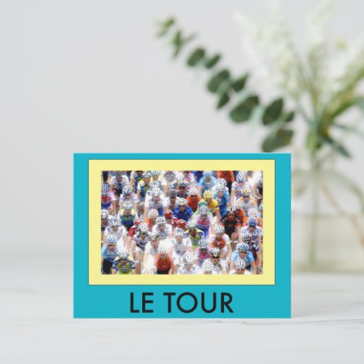 Le Tour Postkarte (Stehend Vorderseite)