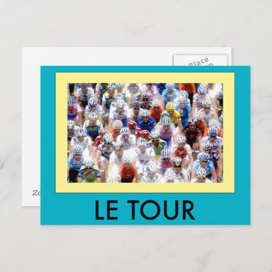Le Tour Postkarte (Vorne/Hinten)