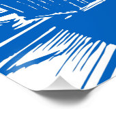 Le Train Bleu Blue Train Vintage Reiseliteratur Poster (Ecke)