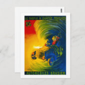 Le Trefle A Quatre Feuilles - Automobiles Brasier Postkarte (Vorne/Hinten)