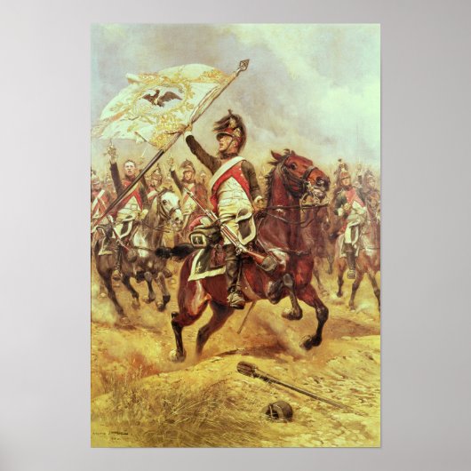 'Le Trophee', 1806, 4. Dragoon Regiment, 1898 Poster (Vorne)
