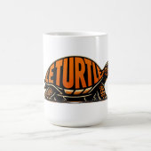 Le Turtle Schildkröten-Shirt Kaffeetasse (Mittel)
