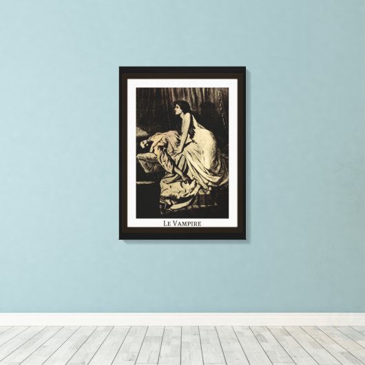 Le Vampire von Burne-Jones Leinwanddruck (Insitu (Holzboden))