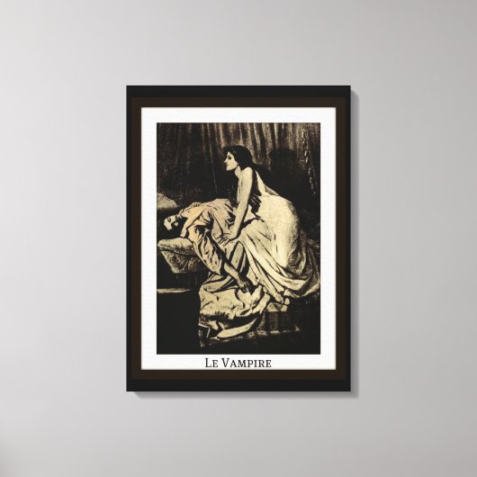 Le Vampire von Burne-Jones Leinwanddruck (Vorderseite)
