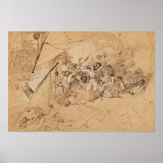 Le Vengeur du Peuple's Sinking Battle Poster (Vorne)