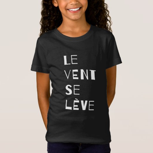Le Vent Se Leve, französischer T - Shirt (Vorderseite)