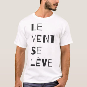 Le Vent Se Leve - Schwarzes T-Shirt
