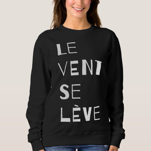 Le Vent Se Leve - White Hoodie (Vorderseite)
