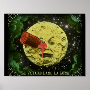 Le Voyage dans La Lune/A Reise zum Mond-Plakat Poster