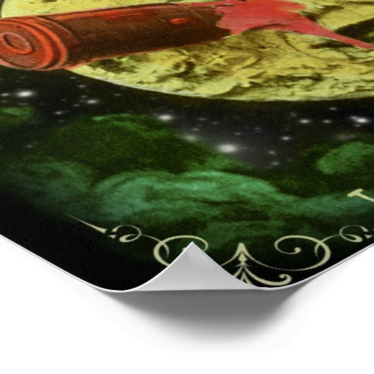 Le Voyage dans la Lune/A Trip to Moon Poster (Ecke)