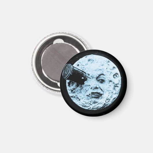 Le Voyage dans la Lune / Ein Mondausflug 1902 Magnet (Vorderseite/Rückseite)