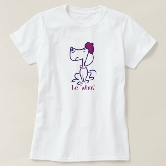 Le Woof Dackel T-Shirt (Design vorne)