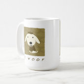 Le Woof Niedlich Puppy Dog Kaffeetasse (Vorderseite Links)