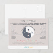 Le Yin et le Yang Postkarte (Vorne/Hinten)