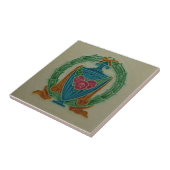 Lea & Boulton Repro 1900 Rose Wreath Fliese (Seite)