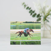 Lea - Stakes Siegendes Kastanienbold Postkarte (Stehend Vorderseite)