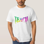 LEACH PEACE Rainbow Graphic T-Shirt (Vorderseite)