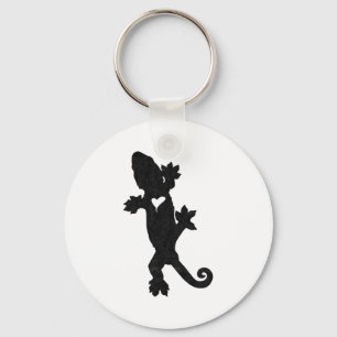 Leachie Neukaledonischer Gecko Artsy abgenutzt Schlüsselanhänger