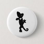 Leachie New Caledonian Gecko Artsy Distressed Button (Vorderseite)