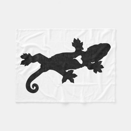 Leachie New Caledonian Gecko Artsy Distressed  Fleecedecke (Vorderseite (Horizontal))