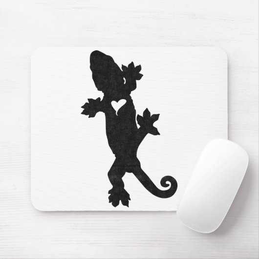 Leachie New Caledonian Gecko Artsy Distressed Mousepad (Mit Mouse)
