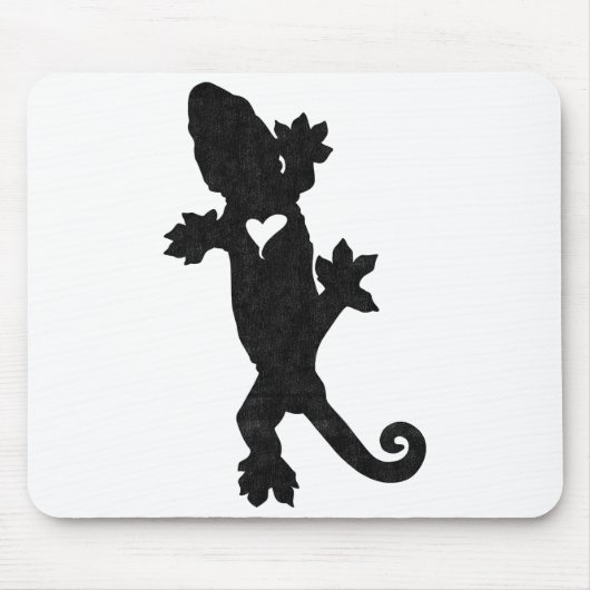 Leachie New Caledonian Gecko Artsy Distressed Mousepad (Vorne)