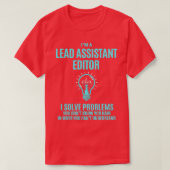 Lead Assistant Editor I Solve Problems Job Gift T-Shirt (Design vorne)